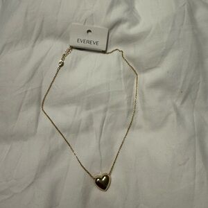Evereve Gold Heart Pendant Necklace